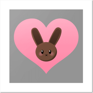 ButterBun the Bunny Heart Posters and Art